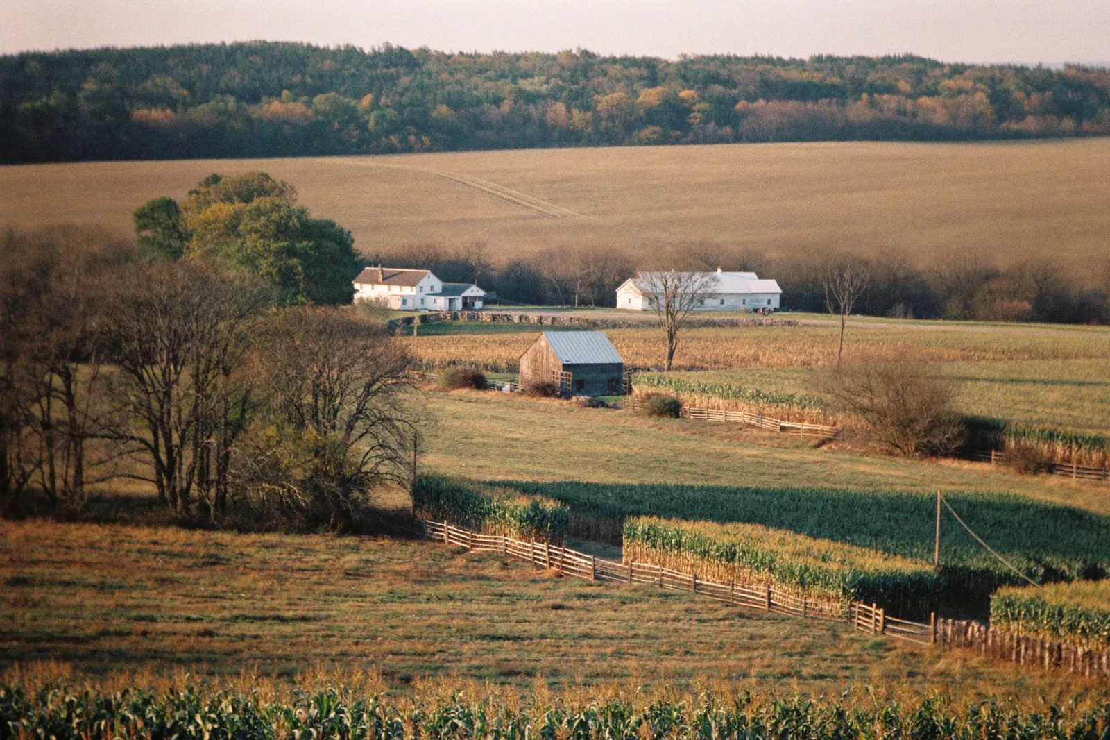 South-central Pennsylvania farm country in late afternoon light